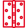 Icon mit roter Kontur: Türband