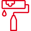 Icon mit roter Kontur: Viele Gestaltungsmöglichkeiten